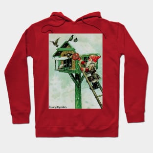 “Feeding Winter Birds” by Jenny Nystrom Hoodie